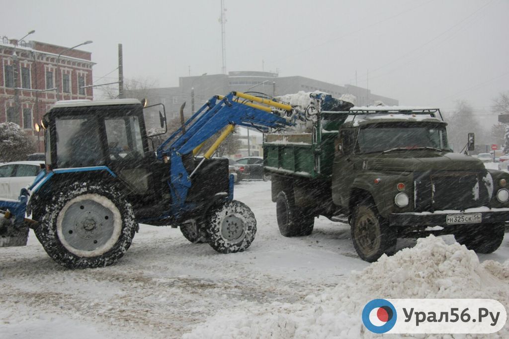 Уборка снега в Оренбурге, 28.11.2018