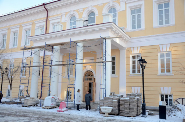 В Оренбурге в этом году завершится капремонт физико-математического лицея на улице Советской