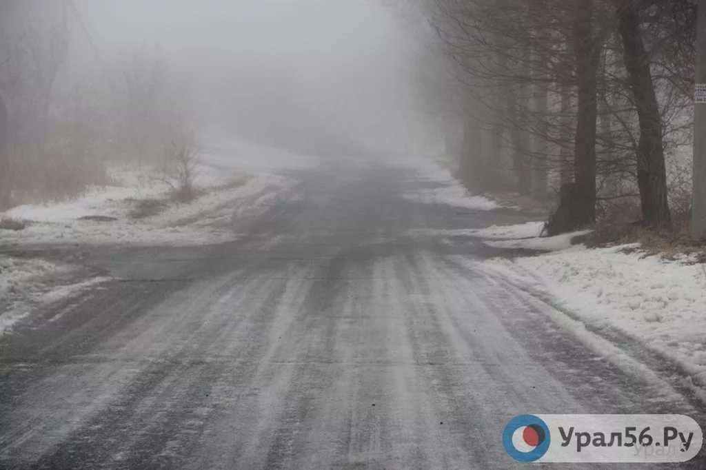 Туман в Оренбургской области, фото из архива