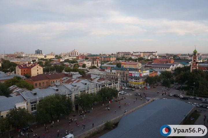Вид на Оренбург, фото из архива