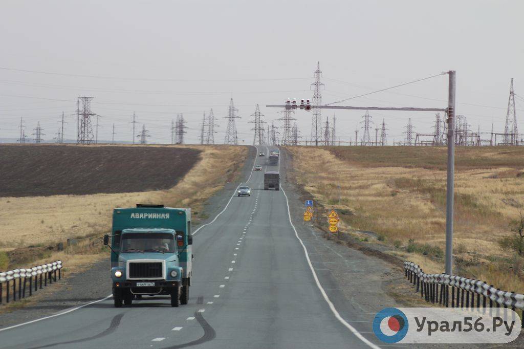 Одна из трасс в Оренбургской области