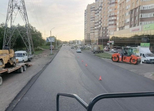 В Оренбурге обновили дорожное покрытие на улице Березка