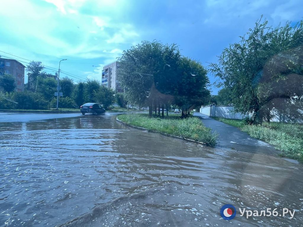 В Орске после ливня 15 августа