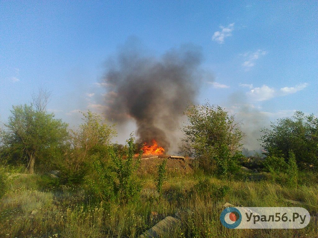Пожар в районе Зеленхоза, 24.06.2019г.