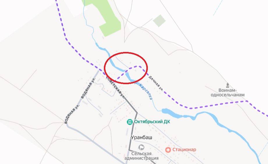 Ранее закрытый участок дороги 