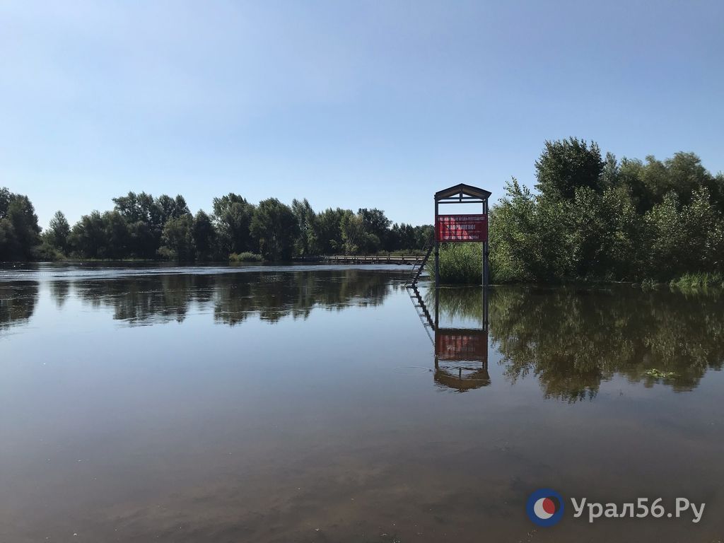 Река Урал в Орске, 02.08.2024