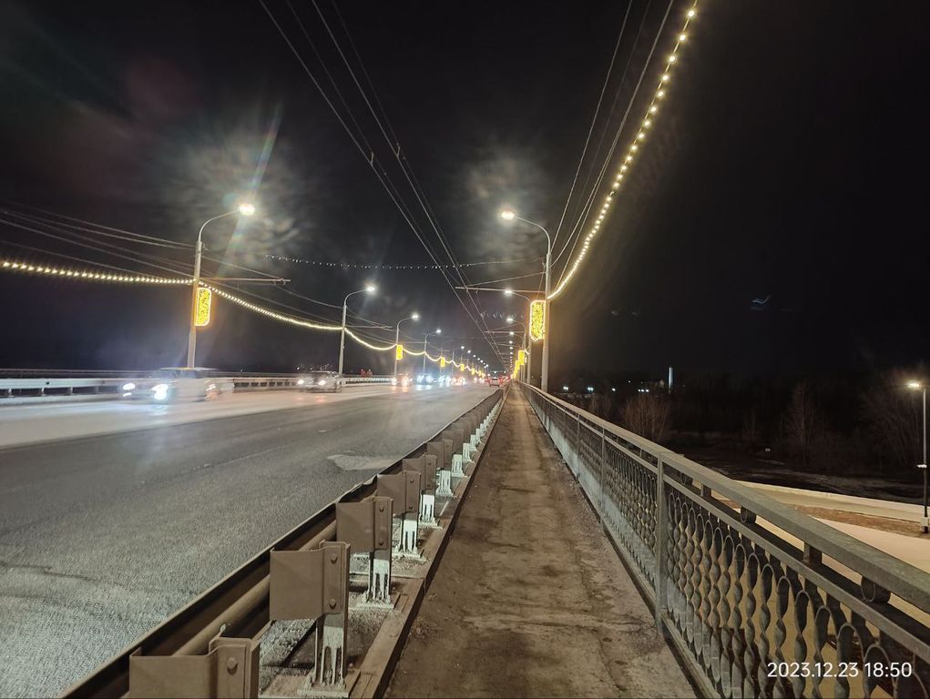 Новая иллюминация в Оренбурге. Фото: tg-канал «Южный нам нужный»