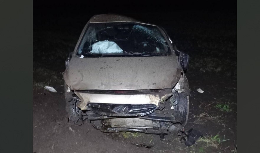 Машина после аварии. Фото: УМВД России по Оренбургской области