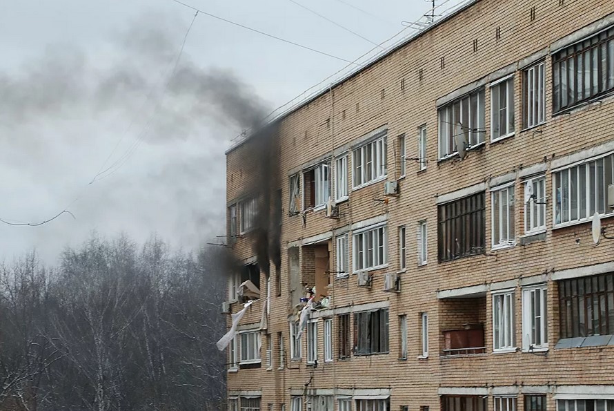 Последствия взрыва и пожара в доме. Фото: РИА Новости