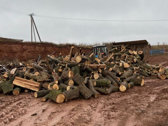 В Оренбургской области добровольцы заготовили 50 кубометров дров для мобилизованных