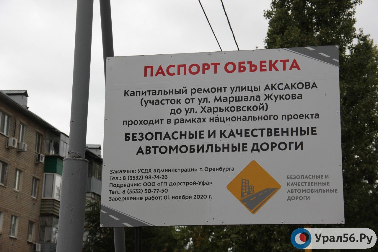 Паспорт объекта на улицах, где проводила ремонт дорог фирма «ГП Дорстрой-Уфа»