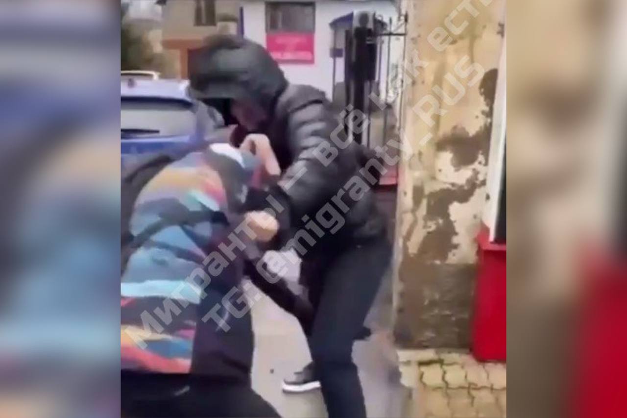 Момент драки. Стоп-кадр из видео