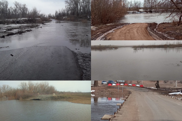 В Оренбургской области подтопило еще 5 низководных мостов