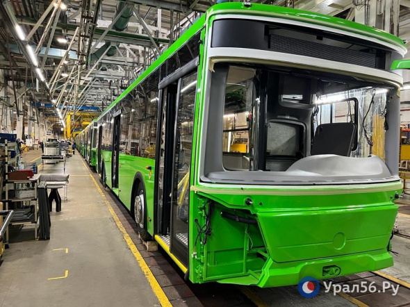 В Подмосковье идет производство автобусов для Оренбурга. Кадры с завода ЛиАЗ 