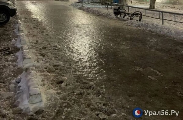 Гололед в Оренбургской области. Фото из архива