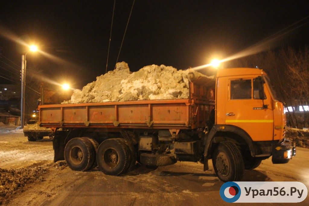 Уборка снега в Оренбурге, 2017 год