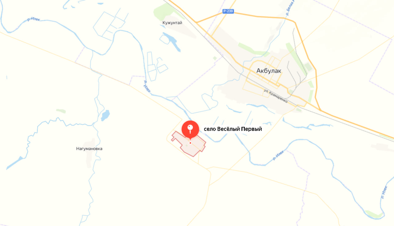 Село Веселый Первый на Яндекс Картах
