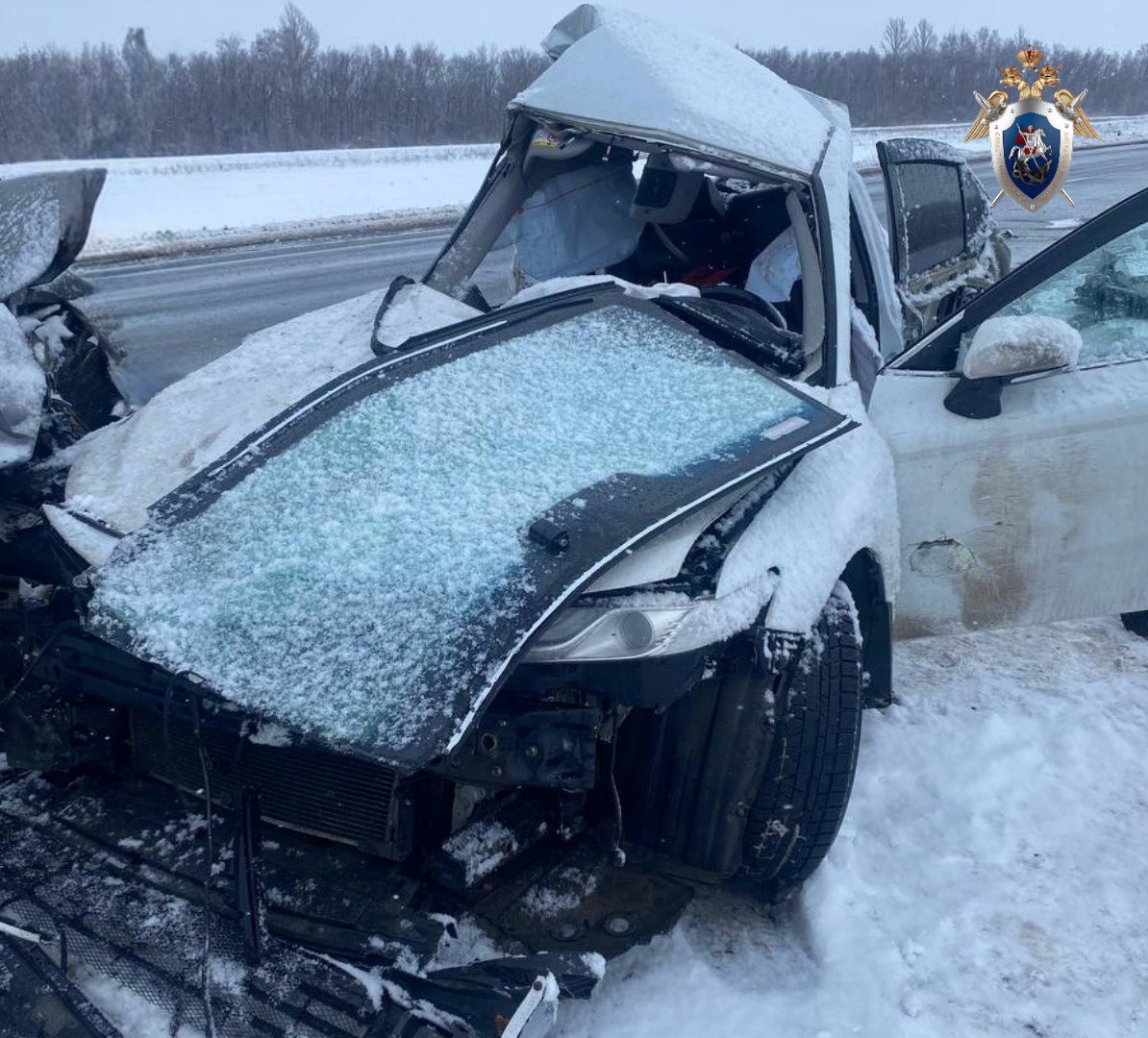 На месте ДТП. Фото СУ СК по региону 