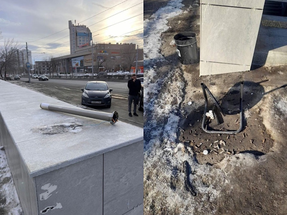 Вырванные урны и светильники: Вандалы разрушают ремонтируемые подземные переходы в Оренбурге