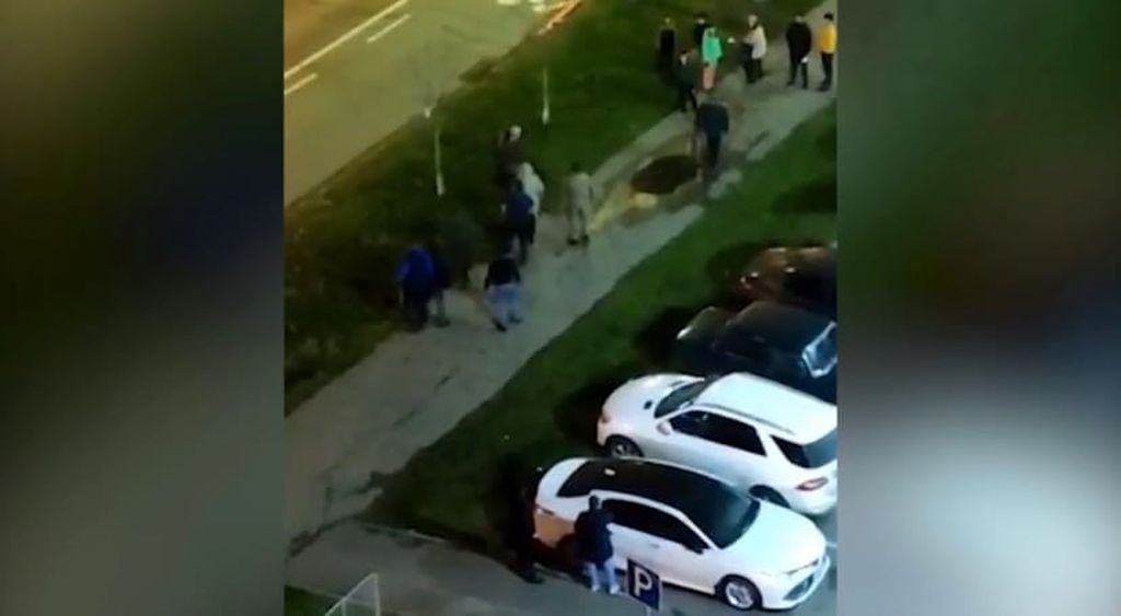 Скриншот с видео места происшествия