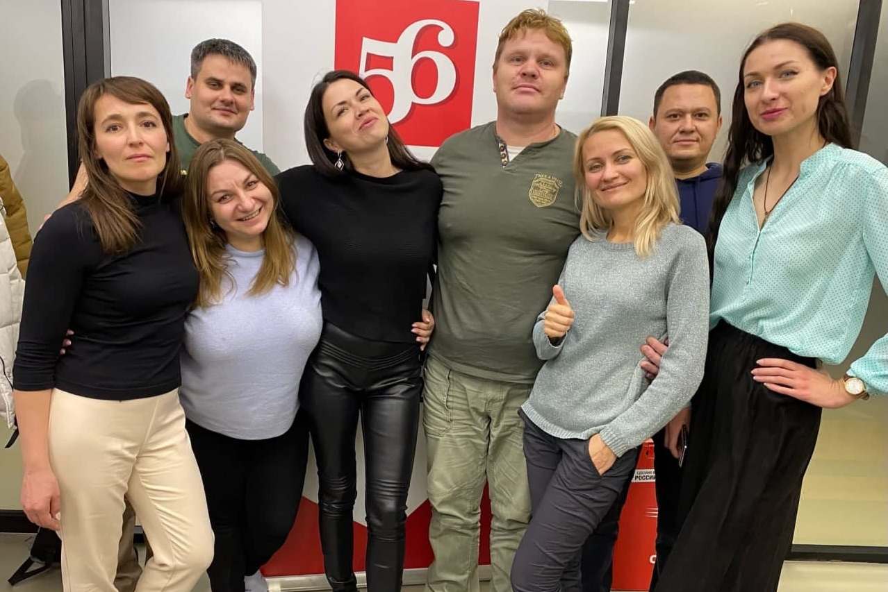 Команда 56orb.ru. Антон Цепилов - посередине, Диана Черникова - слева.