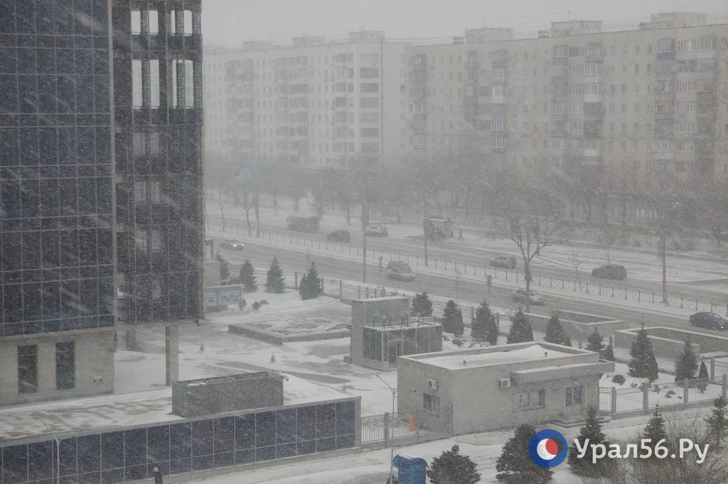 Снег в Оренбурге. Фото из архива
