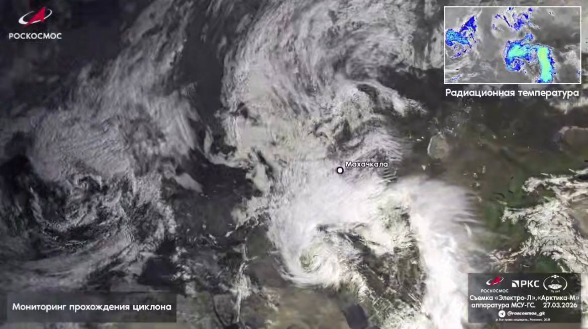 Мощный циклон вызвал масштабное наводнение в Республике. Источник: Роскосмос