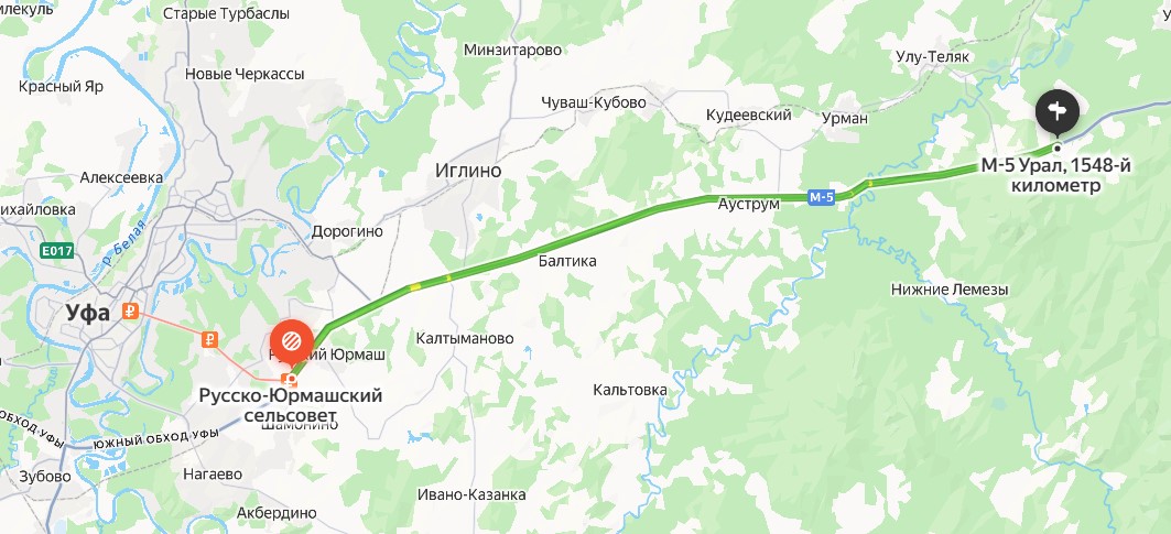 Участок, на котором ввели ограничения, в Башкирии