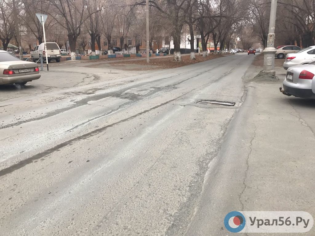 Дорожное покрытие на улице Московской