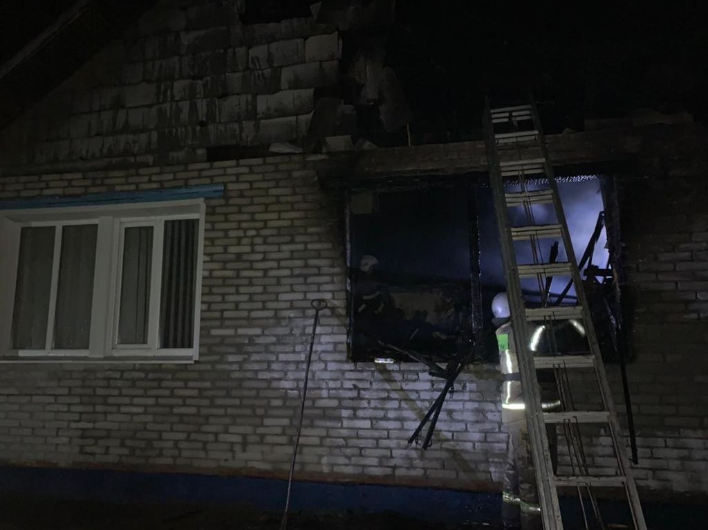Фото с места происшествия, пресс-служба МЧС Оренбургской области