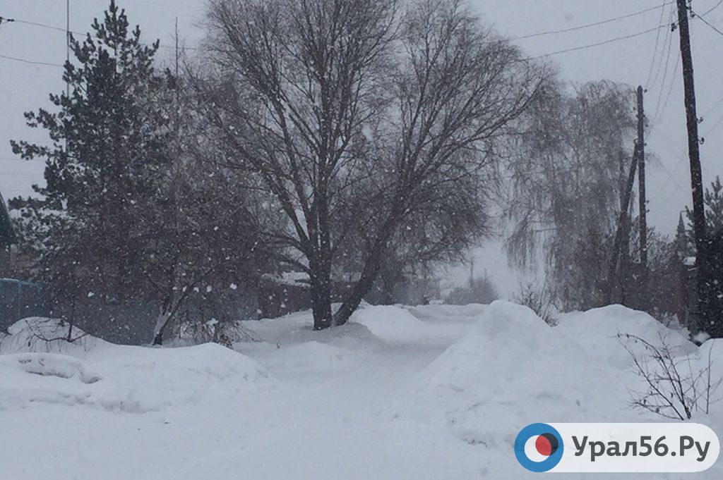 Снегопад в Орске, 15.01.2019