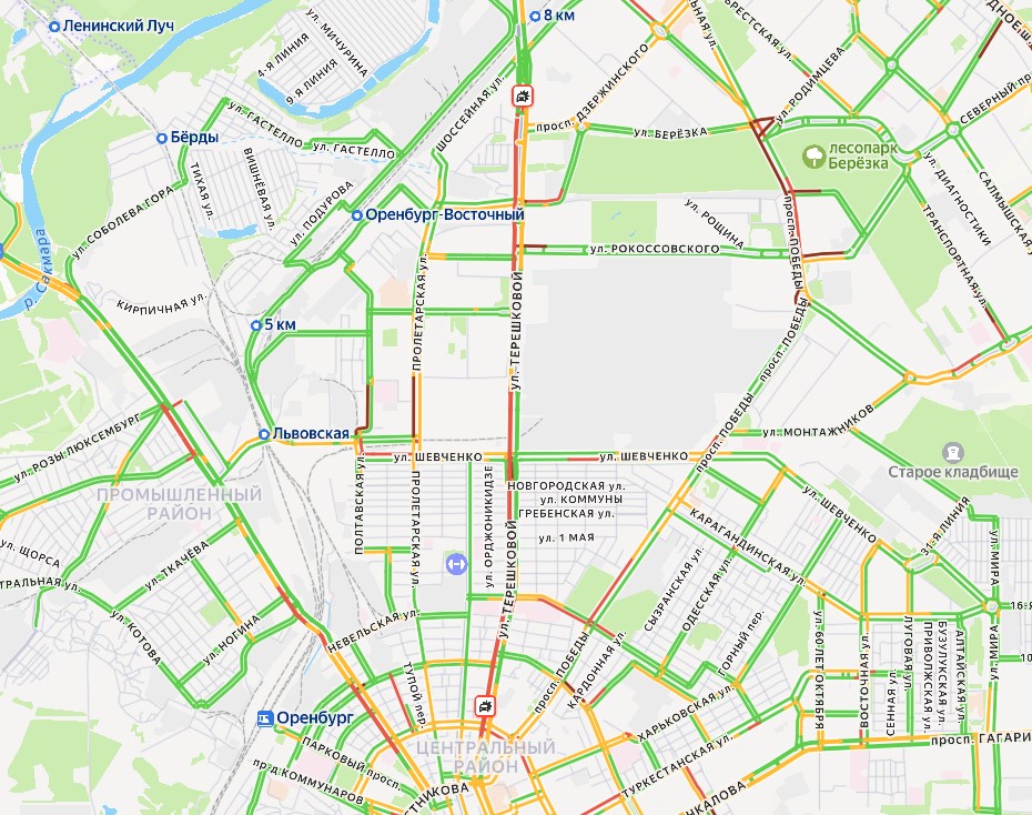 Ул. Терешковой, Яндекс-карты