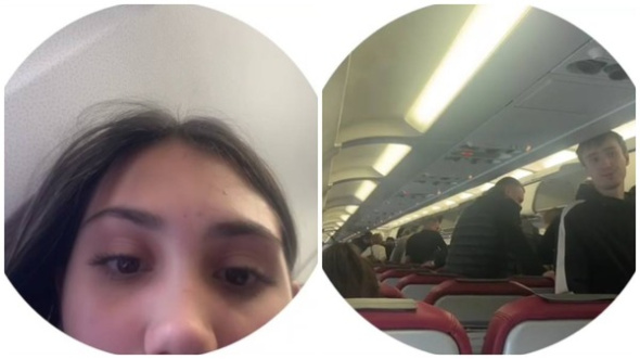 Пассажиры самолета Москва - Оренбург сняли видео посадки в Шереметьево