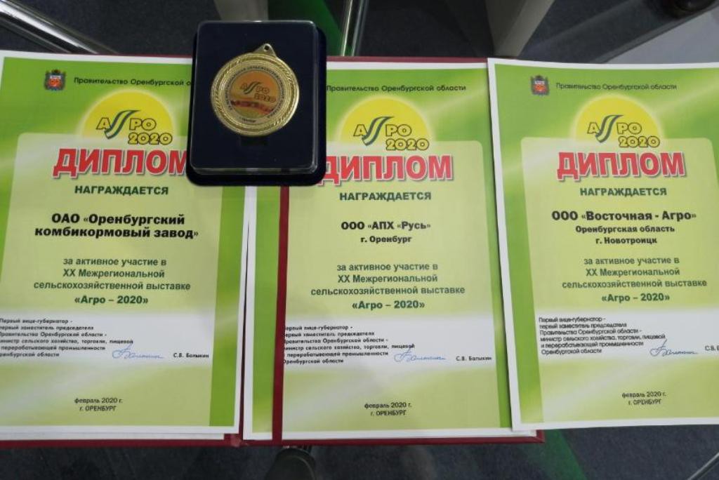 Дипломы, полученные предприятиями холдинга на выставке
