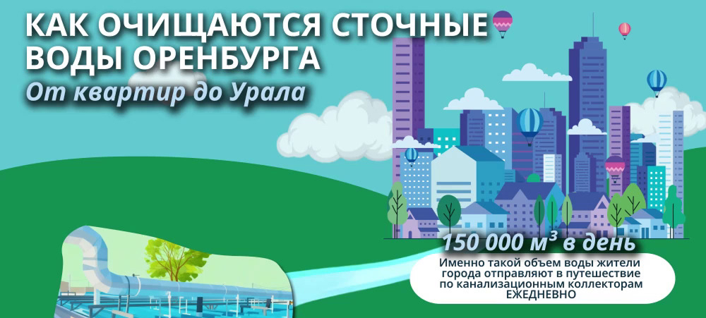 В Оренбурге в день в канализацию «утекает» 150 тысяч кубометров сточных вод. Как они очищаются?