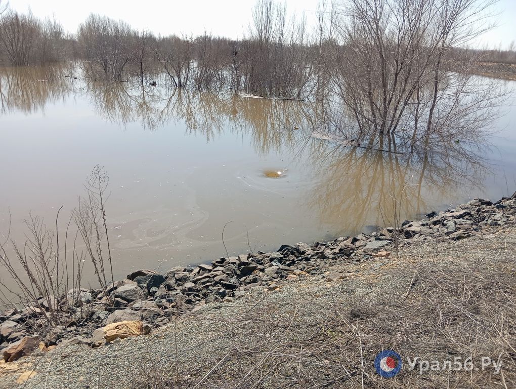 Около дамбы образовалась воронка