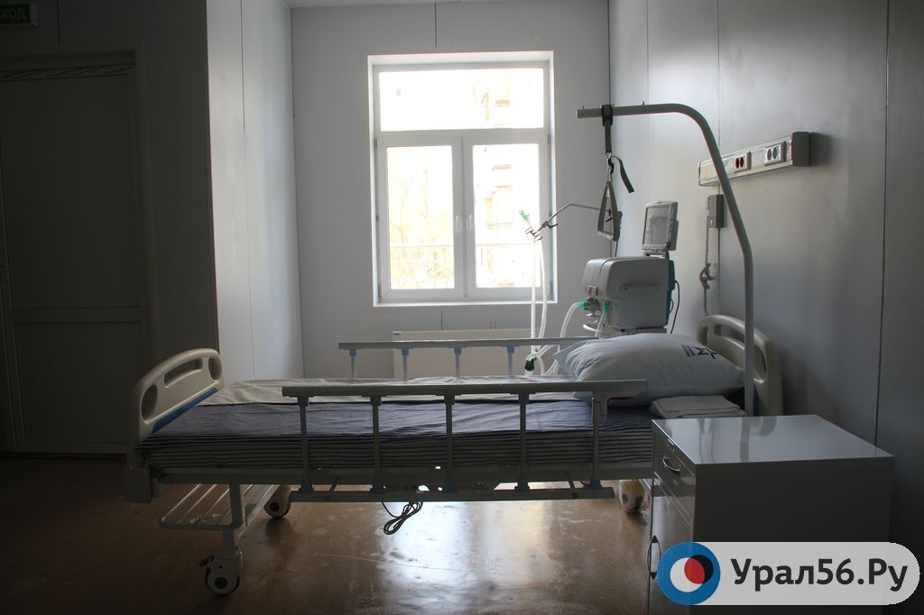 Палата военного госпиталя в Оренбурге, там также лечат заболевших коронавирусом