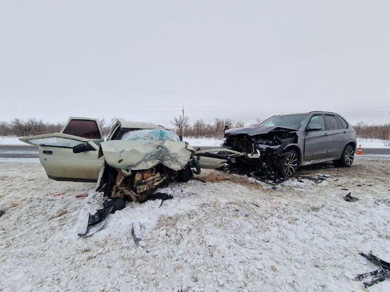 Автомобили после ДТП, фото: УМВД России по Оренбургской области