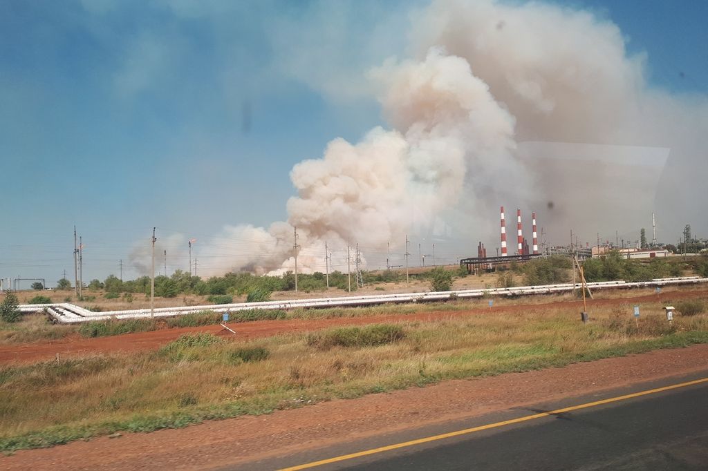 Пожар в Оренбурге. Фото: Антон Полянцев