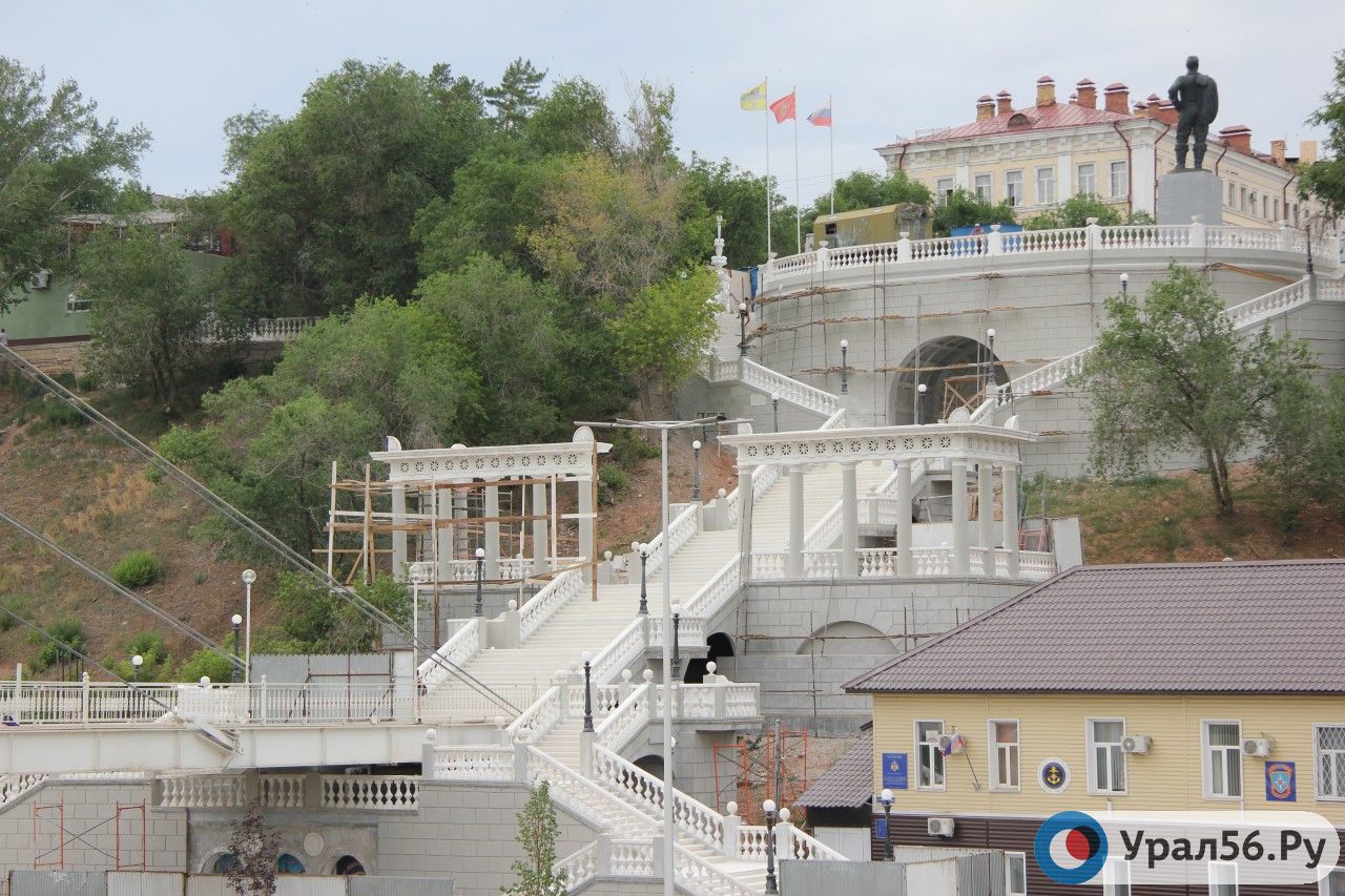 Спуск к реке Урал, Оренбург, 2018 год