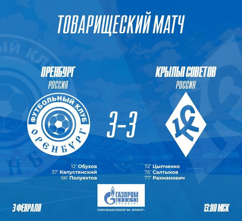 Анонс товарищеского матча