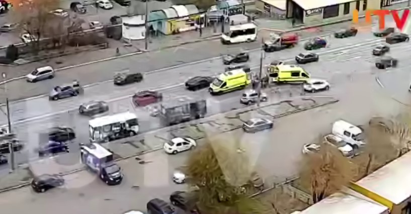 Кадр из видео после аварии. Видео: UTV