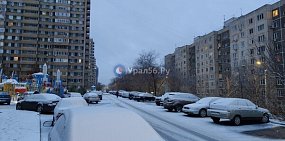 Обстановка в одном из дворов Оренбурга утром 5 ноября