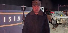  Авария на трассе Актобе – Оренбург, фото: скрин с видео полиции Актобе