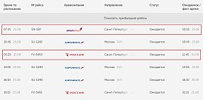 Сразу несколько авиарейсов Санкт-Петербург – Оренбург – Санкт-Петербург задержаны на несколько часов