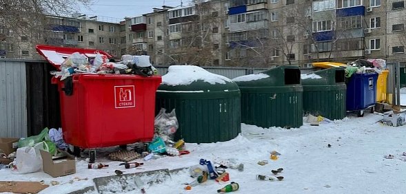 Контейнерные площадки в Оренбурге. Фото из архива 