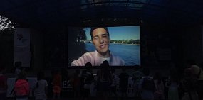 В Орске во второй раз прошел Фестиваль уличного кино под открытым небом