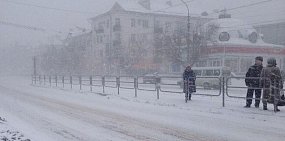 Метель в Орске, фото из архива 