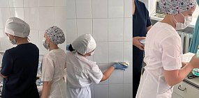 Студенты проходят практику. Фото: ГАУЗ «ГБ» г. Орска