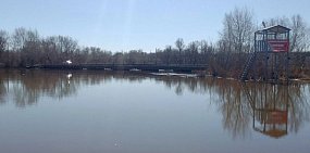  Урал в районе Детского пляжа в Орске